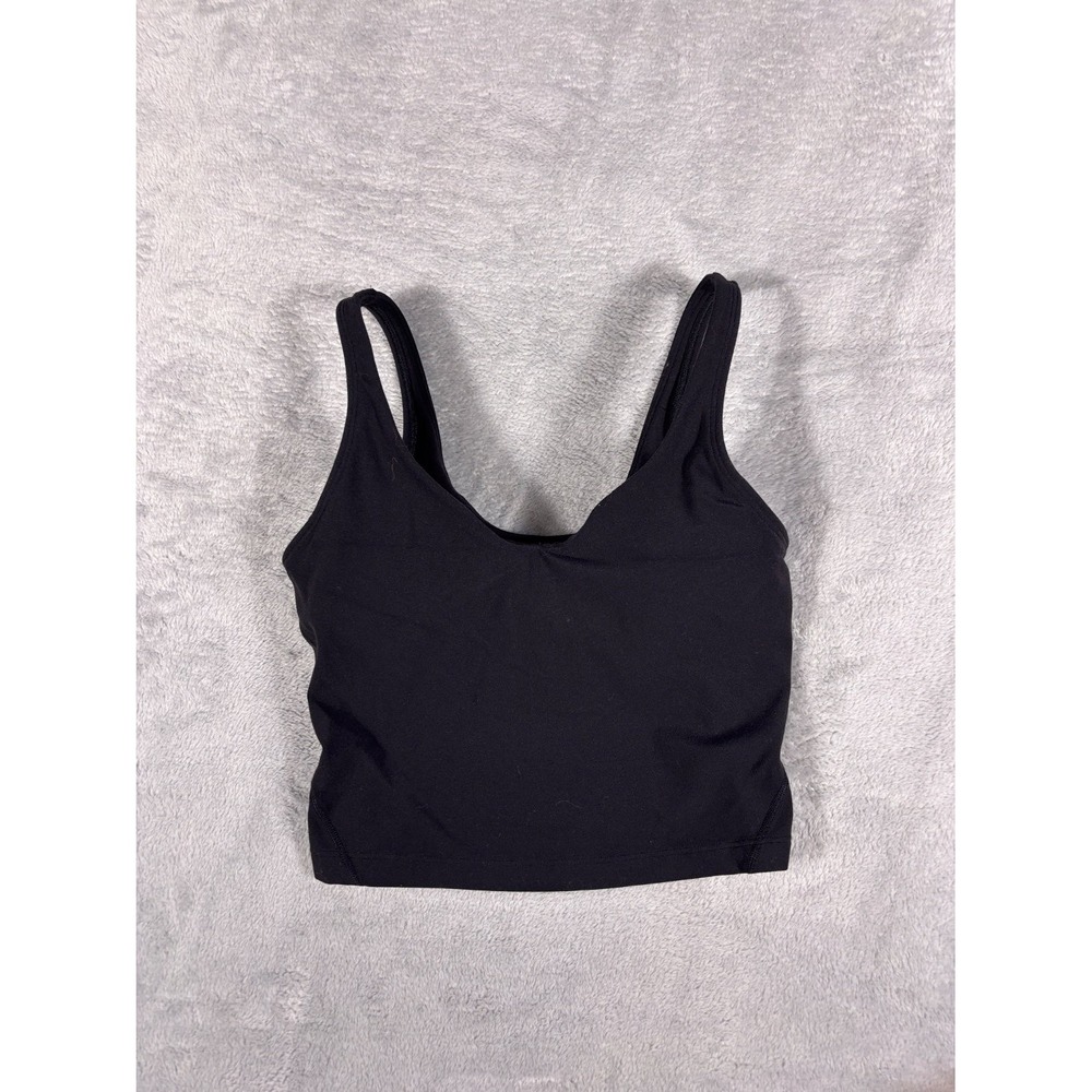 Lululemon Activewear Tank Top Align Womens Size 2 Black V-Neck Sleeveless